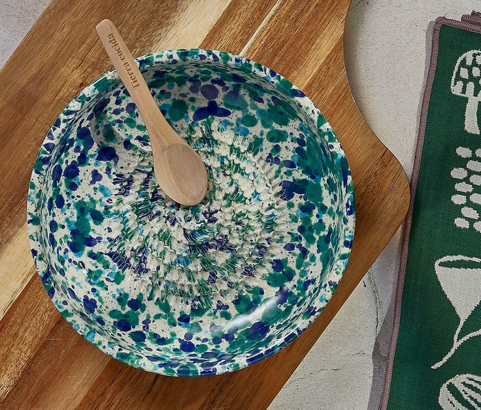 Handmade Coral Reef Large Ceramic Grater Plate/Bowl Set - Lollygag.co