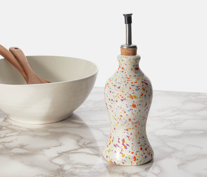 Handmade Ceramic Confetti Oil Cruet - lollygag