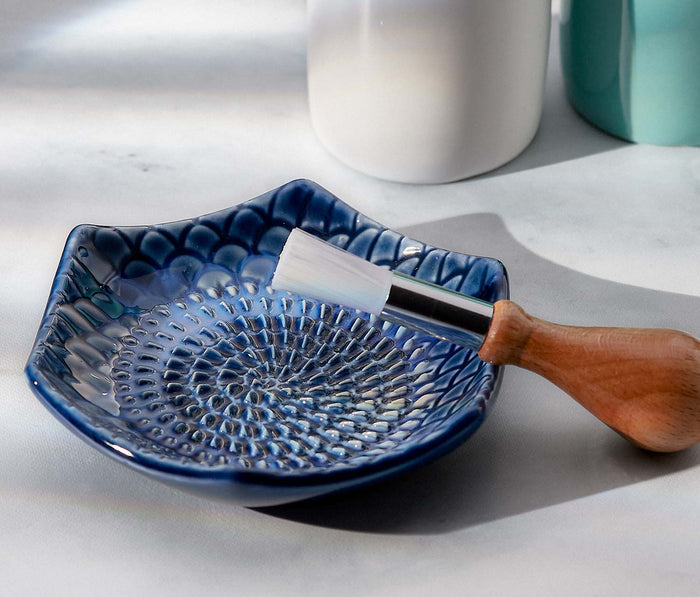 Ceramic Blie Grater Set with Brush