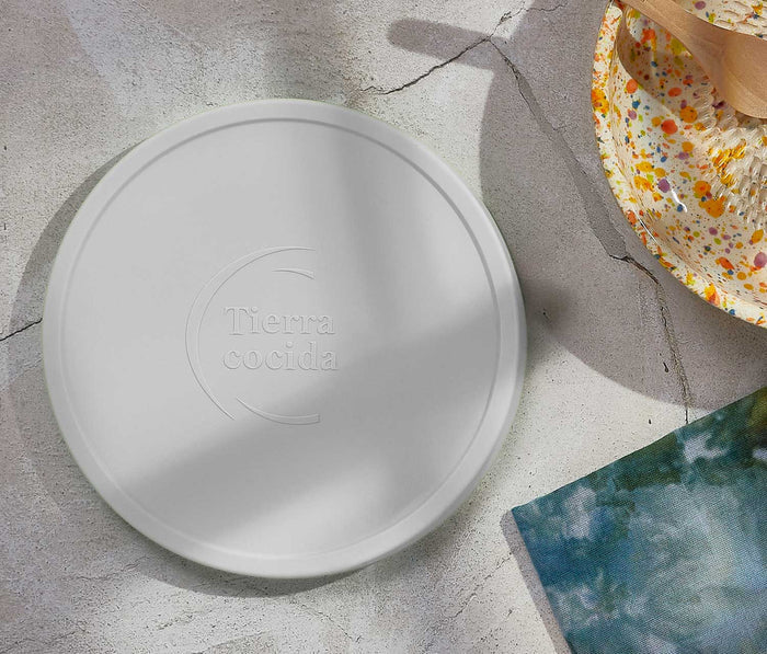 Handmade Yellow/Cinnamon Speckle Large Ceramic Grate Plate Set