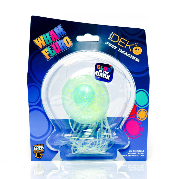 Happy Deko Wham Fluro Spotted Jellyfish Fish Tank Ornament
