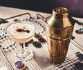 Antique Gold Cocktail Shaker