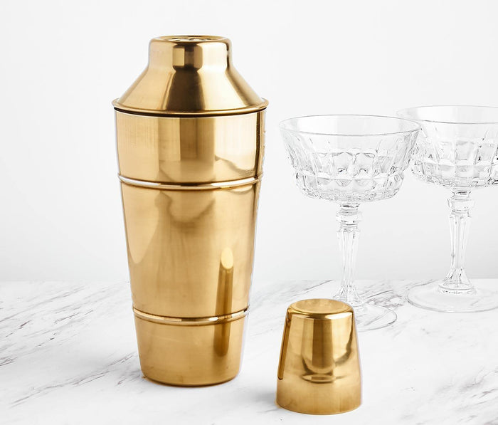 Antique Gold Cocktail Shaker