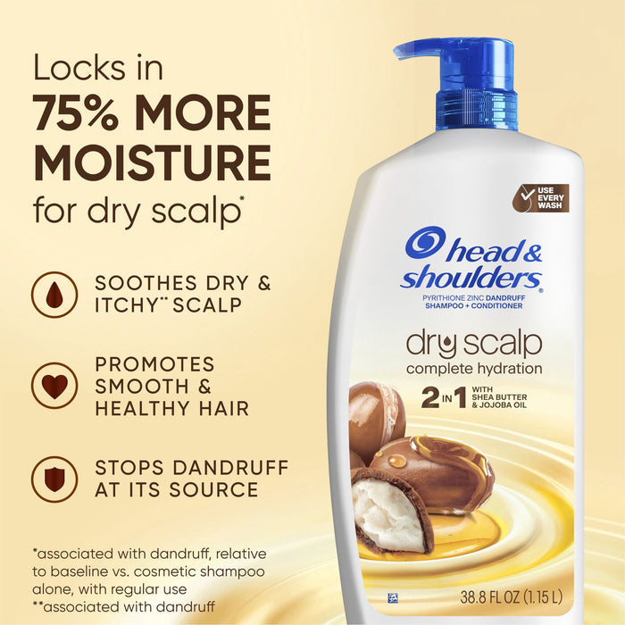 Head & Shoulders 2-in-1 Dry Scalp Care Shampoo and Conditioner,