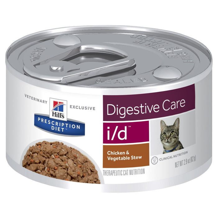 Hills Prescription Diet Cat i/d Digestive Care Chicken and Vegetable Stew Wet Food 82g x 24