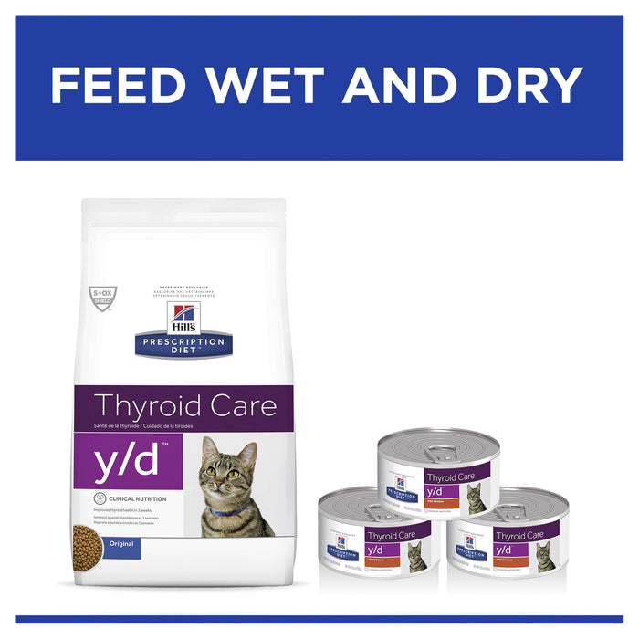 Hills Prescription Diet Cat y/d Thyroid Care Dry Food 1.8kg