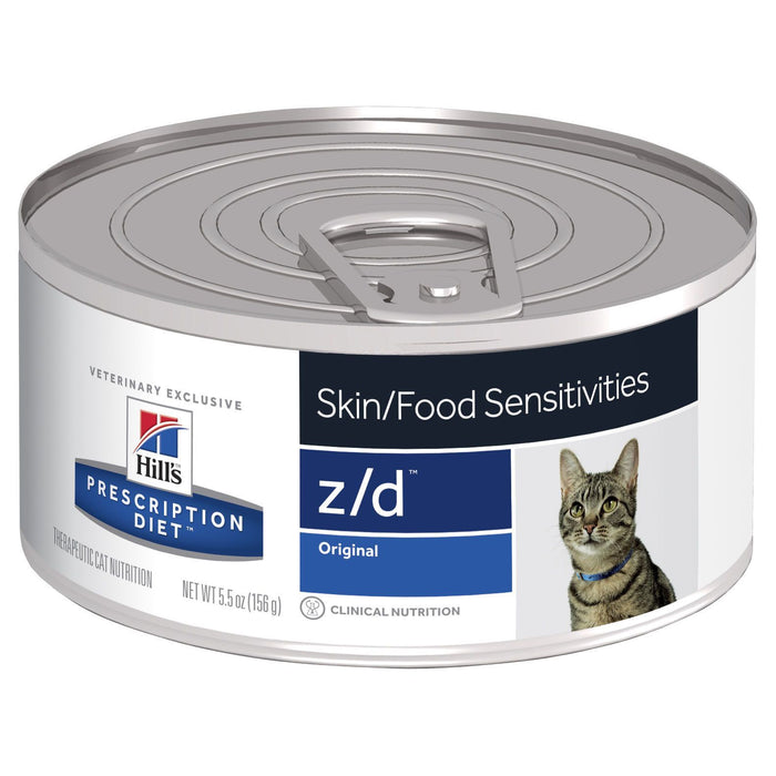 Hills Prescription Diet Cat z/d Food Sensitivities with Hydrolyzed Chicken Flavour Wet Food 156g x 24