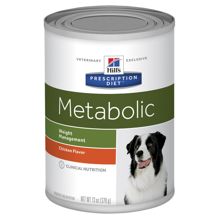 Hills Prescription Diet Dog Metabolic Weight Management Chicken Wet Food 370g x 12