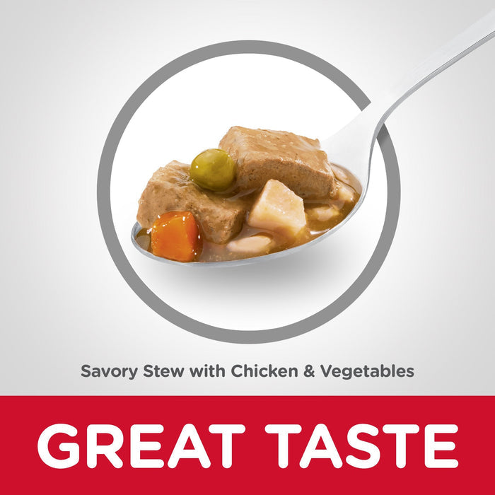 Hills Science Diet Adult Savoury Stew Chicken and Vegetables Canned Dog Food 363g x 12