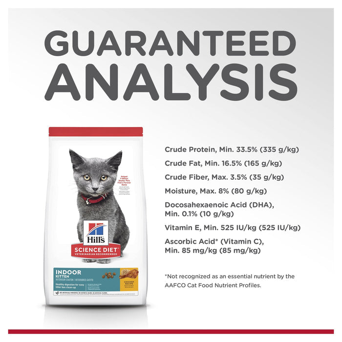 Hills Science Diet Indoor Kitten Dry Cat Food 3.17kg