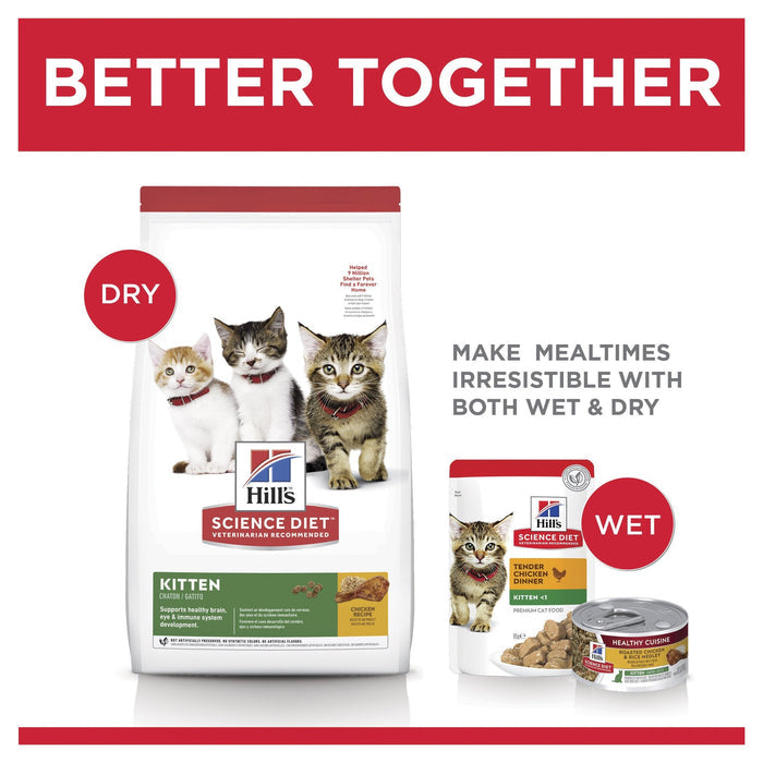 Hills Science Diet Kitten Dry Cat Food 1.58kg