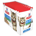 Hills Science Diet Kitten Healthy Development Ocean Fish Cat Food Pouches 85g x 12-Habitat Pet Supplies