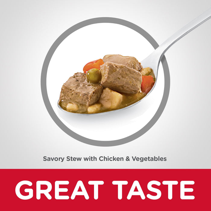 Hills Science Diet Puppy Savoury Stew Chicken and Vegetables Canned Dog Food 370g x 12