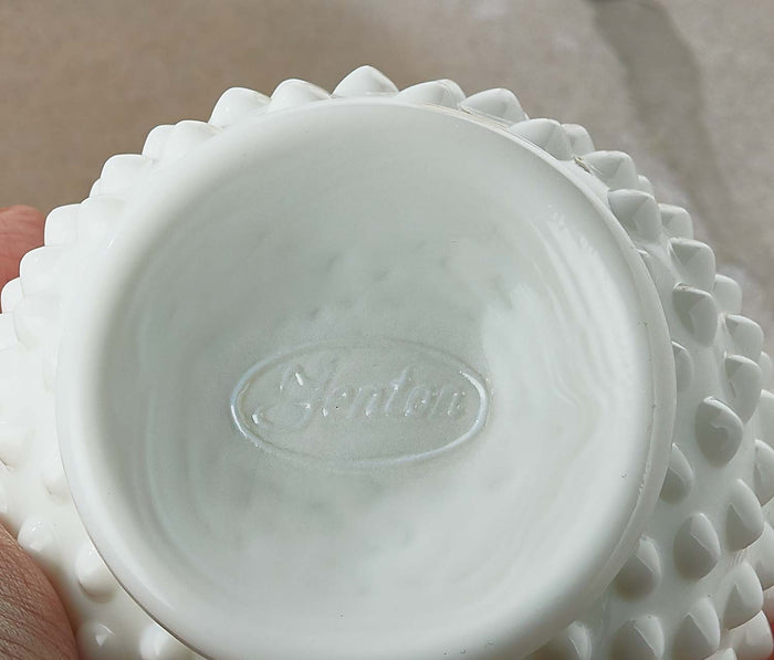 Hobnail Milk Glass Salt & Pepper Shaker