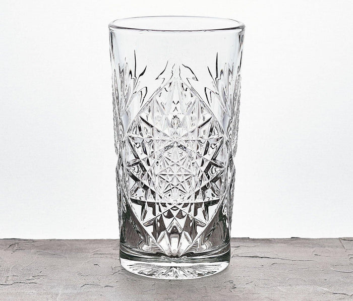 Libbey Hobstar Deco Style Tall & Low Tumbler Glass Set - Lollygag