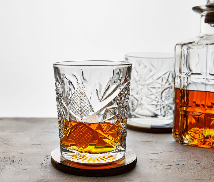 Libbey Hobstar Deco Style Tall & Low Tumbler Glass Set - Lollygag