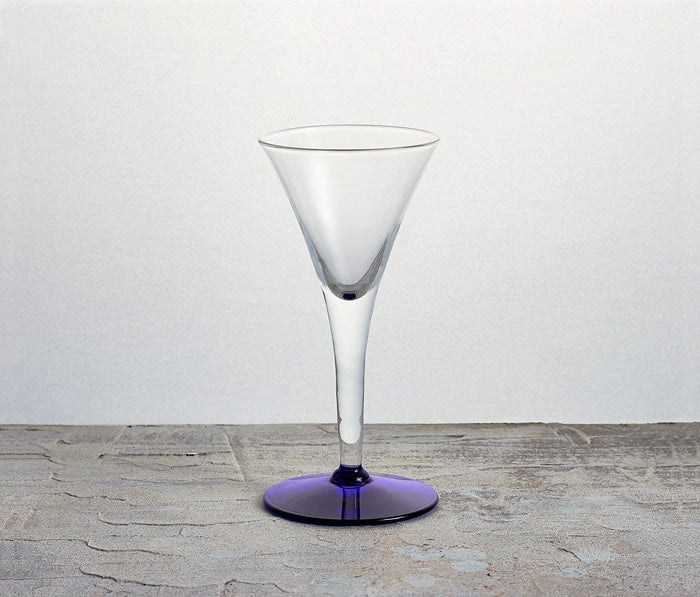 "Hollywood" Deco Apéritif/Cordial Glasses in Midnight Blue: Set of 5 Deco - lollygag