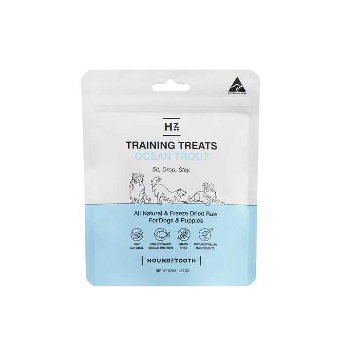 Houndztooth Training Treats Ocean Trout 50g-Habitat Pet Supplies