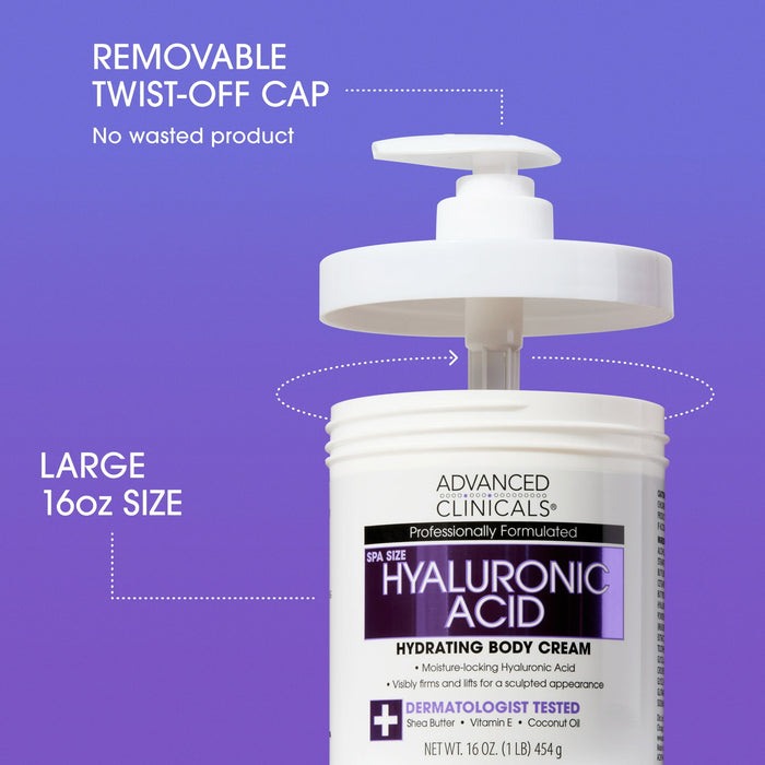 Hydrating Cream Kenya-Advanced Clinicals Hyaluronic Acid Body Cream