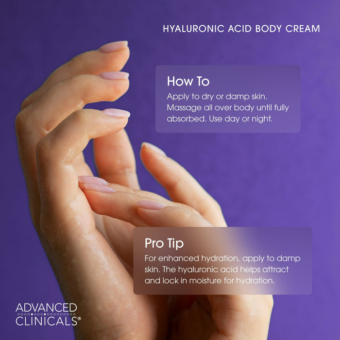 Hydrating Cream Kenya-Advanced Clinicals Hyaluronic Acid Body Cream
