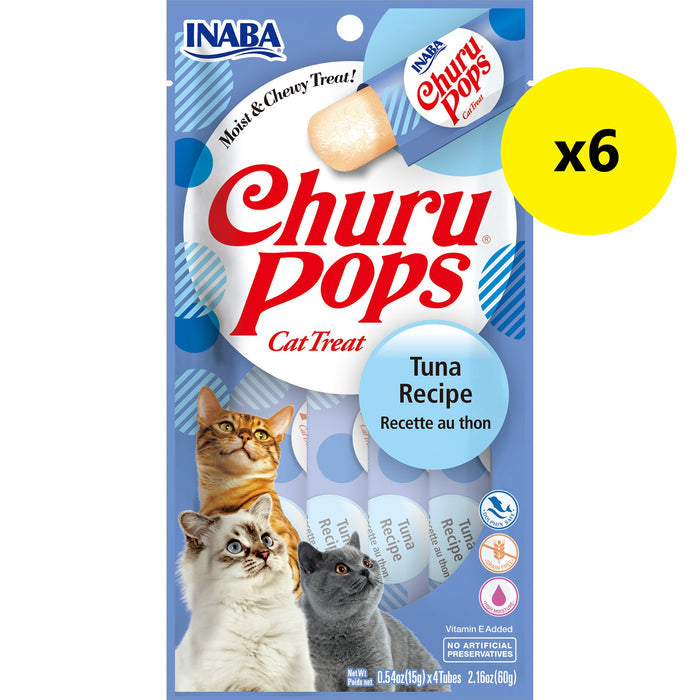 Inaba Churu Pops Tuna Cat Treats 60g x 6-Habitat Pet Supplies