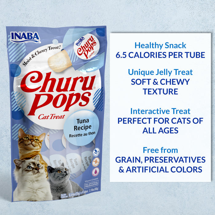 Inaba Churu Pops Tuna with Chicken Cat Treats 60g x 6