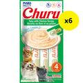 Inaba Churu Puree Tuna with Chicken Cat Treats 56g x 6-Habitat Pet Supplies