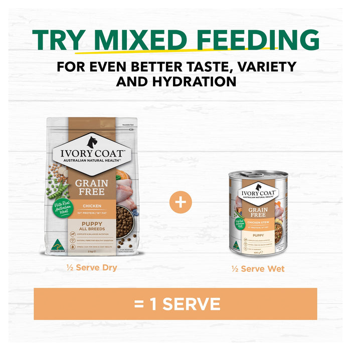 Ivory Coat Grain Free Chicken Puppy Dry Food 2kg