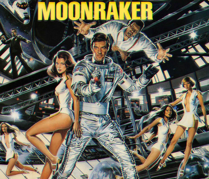 Vintage James Bond 007 Moonraker drinking glass - lollygag