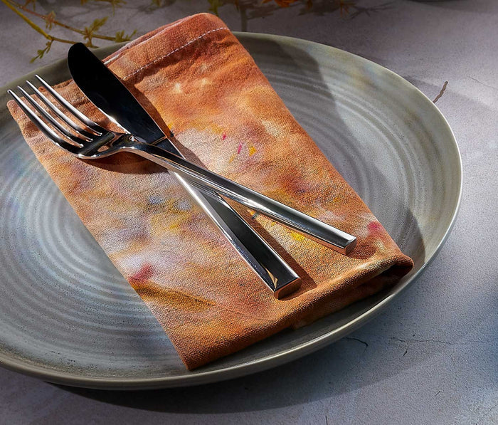 Ochre Garden Kaleidoscope Tie Dye Cloth Napkin - lollygag