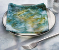Handmade  Tie Dye Cloth Teal Napkin - Lollygag