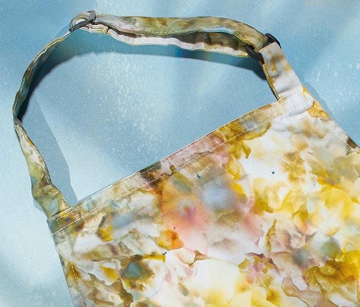 Kaleidoscope Tie/Ice Dyed Adjustable Apron: Hydrangea Garden