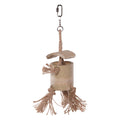 Kazoo Bird Toy Natural Wooden Well with Rope-Habitat Pet Supplies