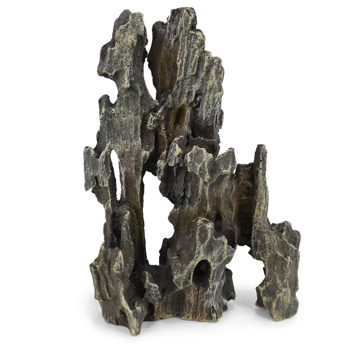 Kazoo Driftwood Dark Grey Arch Large Fish Tank Ornament-Habitat Pet Supplies