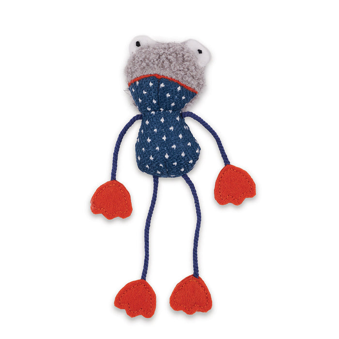 Kazoo Floppy Frog Cat Toy-Habitat Pet Supplies