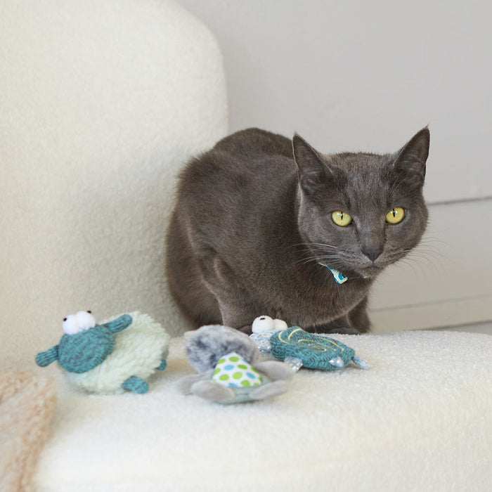 Kazoo Squinty Sheep Cat Toy-Habitat Pet Supplies