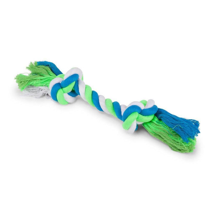 Kazoo Twisted Rope Knot Bone Large Dog Toy-Habitat Pet Supplies