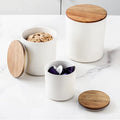 4-piece Canister With Acacia Wood Lid Set - ShopUSA - Kenya