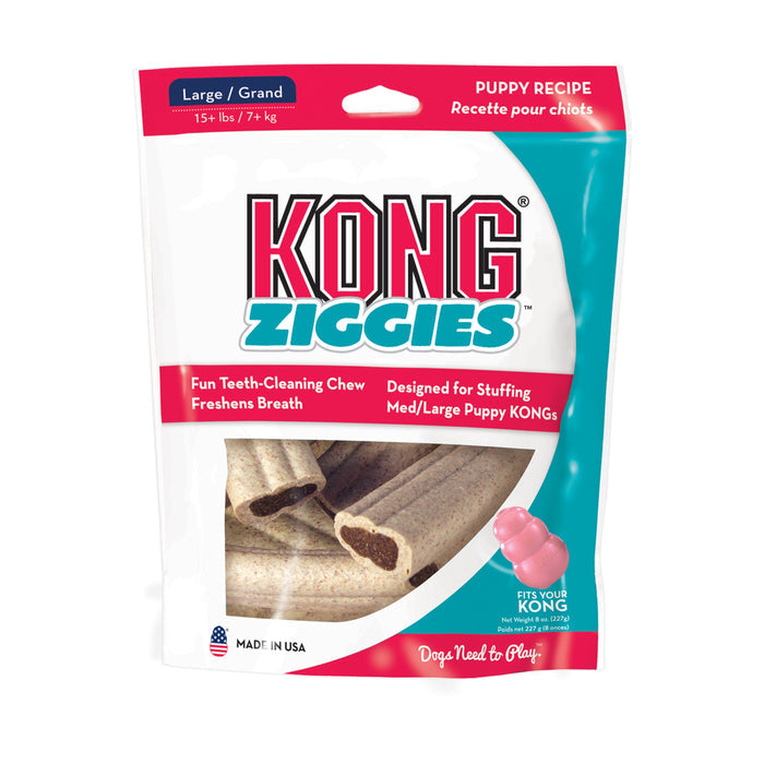 KONG Puppy Ziggies Large-Habitat Pet Supplies