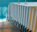 Danica Heirloom Caban Stripe Woven Tablecloth - lollygag