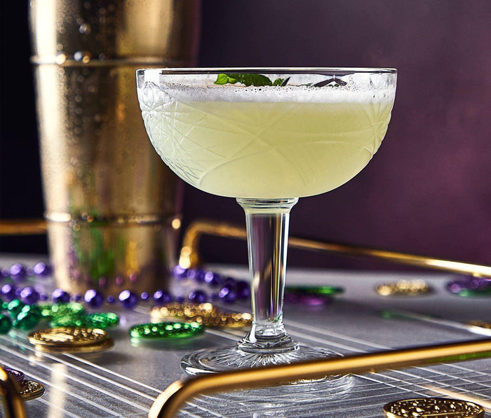 Hobstar Art Deco Champagne Cocktail Glass