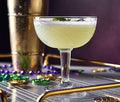 Hobstar Art Deco Champagne Cocktail Glass