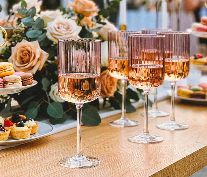 Pink  large Cocktail/ Wine Glass gift Set - lollygag