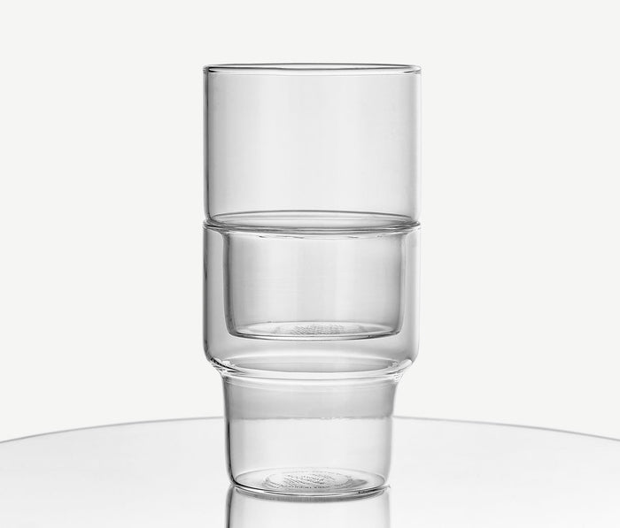 Loire Stackable Tumbler Glass Set: Clear - Lollygag