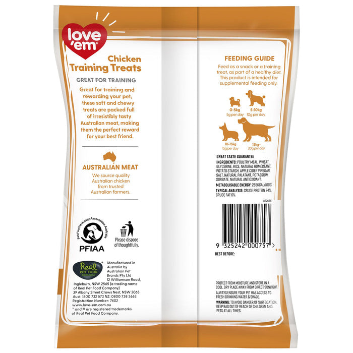 Love Em Chicken Mini Dog Treats 200g x 5