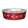 Loving Pets Bella Dog Bowl Valentine Medium-Habitat Pet Supplies
