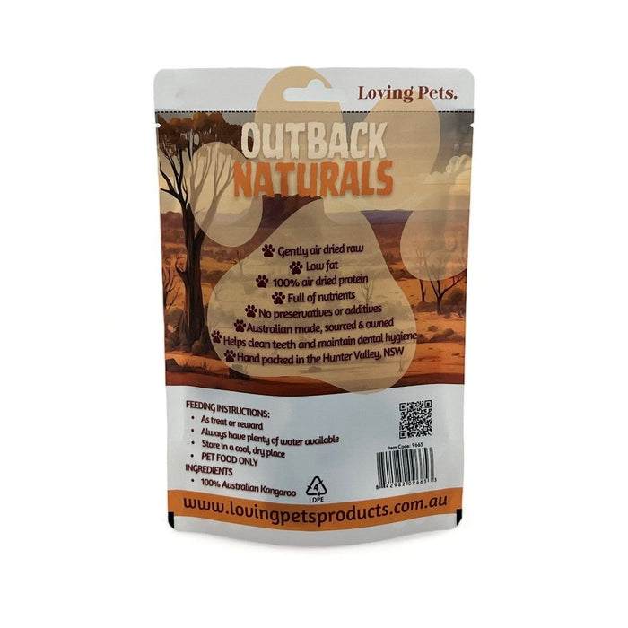 Loving Pets Outback Naturals Kangaroo Jerky Dog Treats 100g