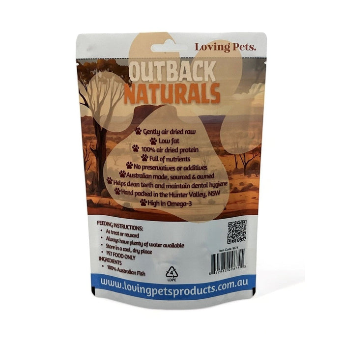 Loving Pets Outback Naturals Whole Little Fish Dog Treats 80g