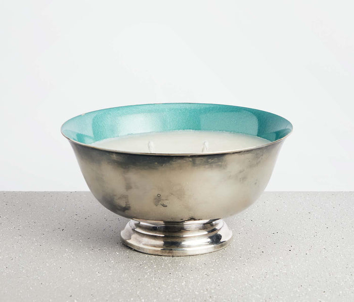 Handmade candle with repurposed vintage vessel - lollygag