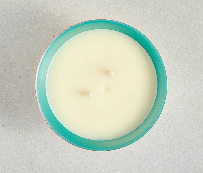 Handmade candle with repurposed vintage vessel - lollygag